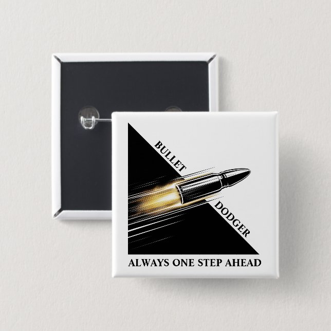 Badge Carré 5 Cm Élection politique américaine (Devant & derrière)