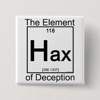 Badge Carré 5 Cm Élément HAX