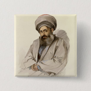 Badge Carré 5 Cm Elias - prêtre de Jacobite de Mésopotamie