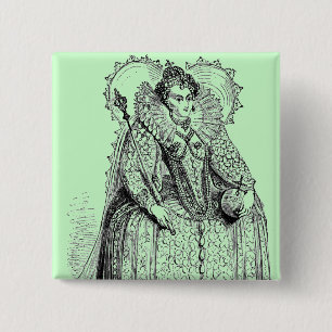 Badge Carré 5 Cm Élisabéthain