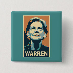 Badge Carré 5 Cm Elizabeth Warren