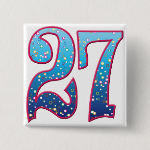Badge Carré 5 Cm Éloge de 27 âges