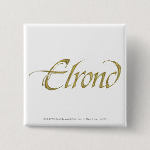 Badge Carré 5 Cm ELROND™ Name Textured