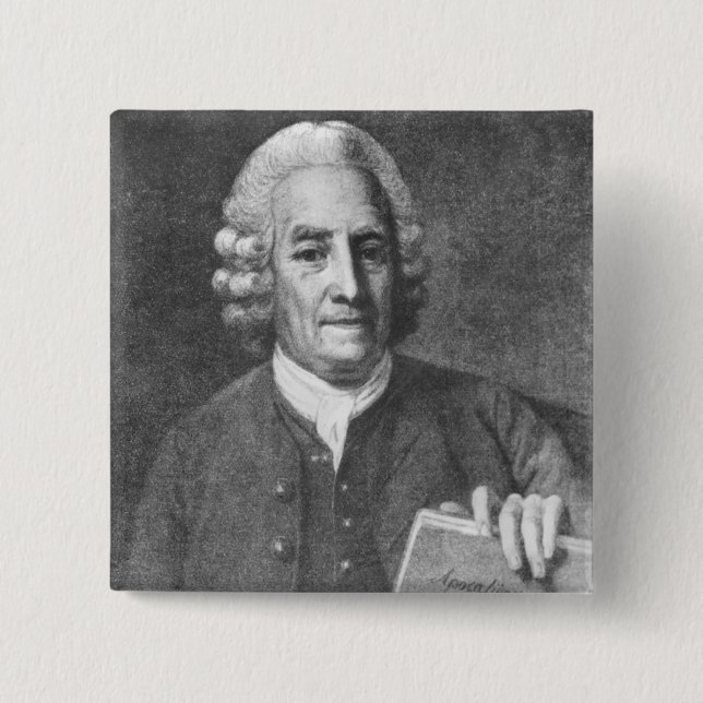 Badge Carré 5 Cm Emanuel Swedenborg 2 (Devant)