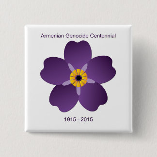 Badge Carré 5 Cm Emblème arménien de Centennial de génocide