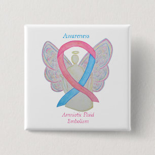 Badge Carré 5 Cm Embolisme de fluides amniotiques Sensibilisation A