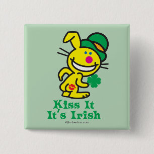 Badge Carré 5 Cm Embrassez-le