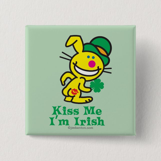 Badge Carré 5 Cm Embrassez-moi (Devant)