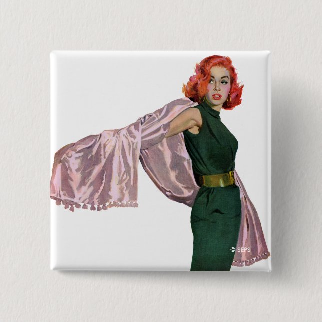 Badge Carré 5 Cm Emmenez-moi à Hollywood (Devant)