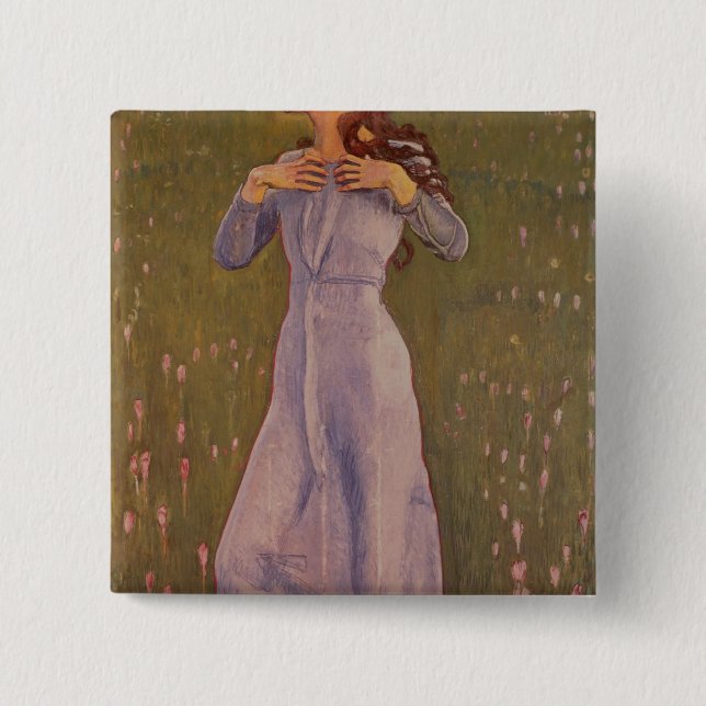 Badge Carré 5 Cm Emotion, 1900 (Devant)