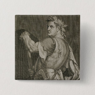 Badge Carré 5 Cm Empereur de D. Titus Vespasian d'engrav d'ANNONCE