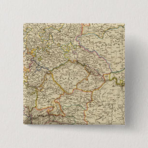 Badge Carré 5 Cm Empire allemand, Hongrie, Galice