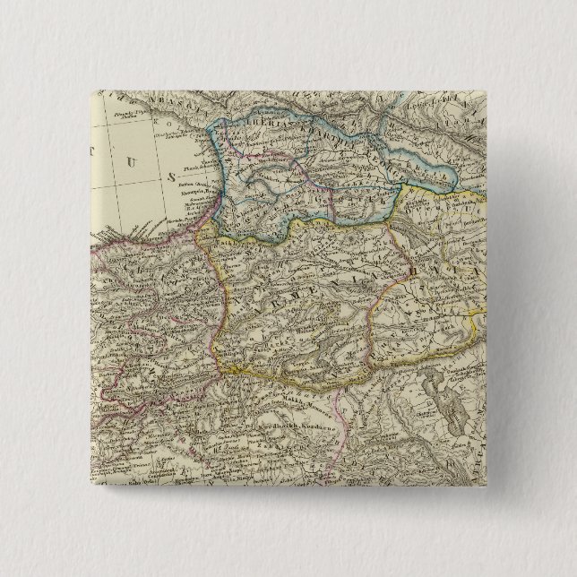 Badge Carré 5 Cm Empire byzantin, est (Devant)