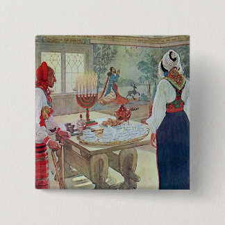 Badge Carré 5 Cm En Bergman Stuga de Carl Larsson