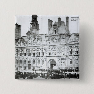 Badge Carré 5 Cm En dehors de l'hôtel de Ville