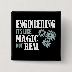 Badge Carré 5 Cm Engineering