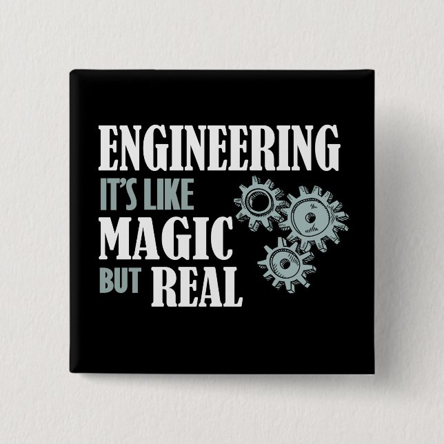 Badge Carré 5 Cm Engineering (Devant)