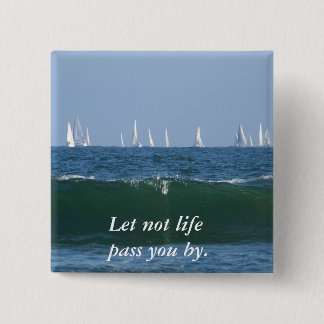 Badge Carré 5 Cm Enjoy Life_ Button_by Elenne Boothe