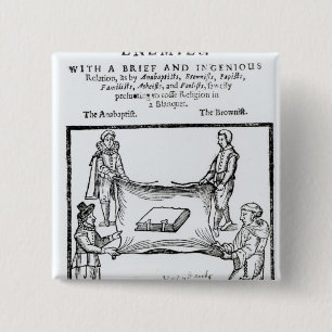 Badge Carré 5 Cm Ennemis de religions, 1641