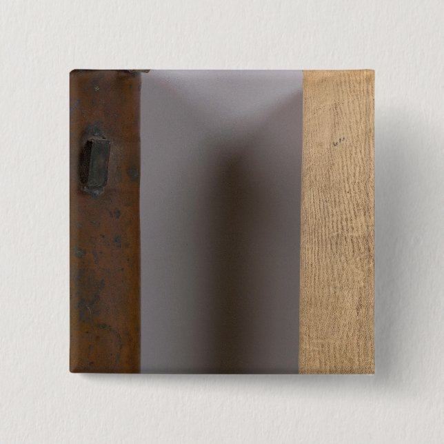 Badge Carré 5 Cm Enquête sur la frontière entre le Michigan et l'In (Devant)