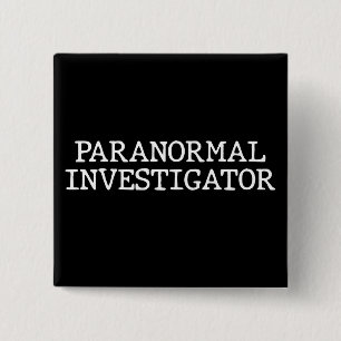 Badge Carré 5 Cm Enquêteur paranormal chasse aux fantômes EVP