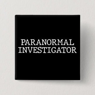 Badge Carré 5 Cm Enquêteur paranormal chasse aux fantômes EVP