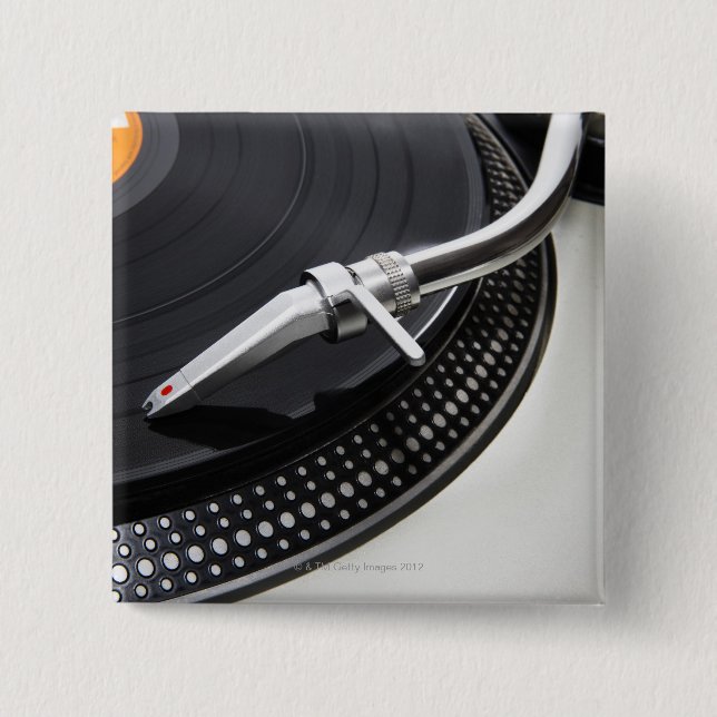 Badge Carré 5 Cm Enregistrer le stylet des aiguilles (Devant)