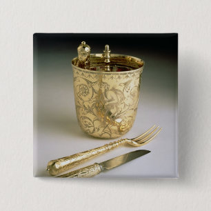 Badge Carré 5 Cm Ensemble de déplacement d'un couteau, d'une