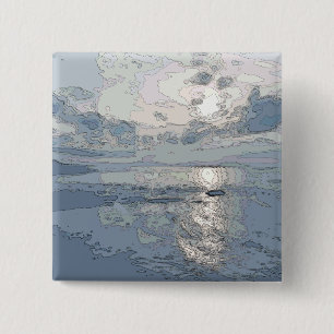 BADGE CARRÉ 5 CM ENSOLEIL