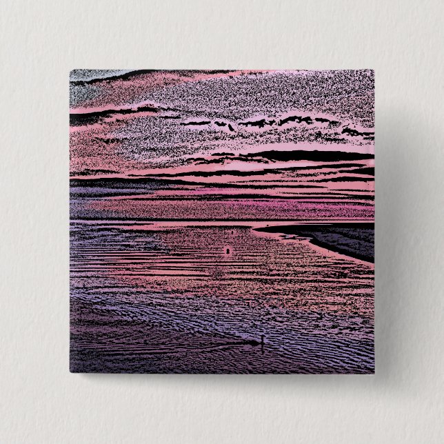 BADGE CARRÉ 5 CM ENSOLEIL (Devant)