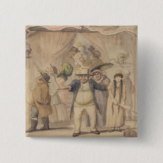 Badge Carré 5 Cm Entrée à la tente de l'exposition de Pidcock à une (Devant)