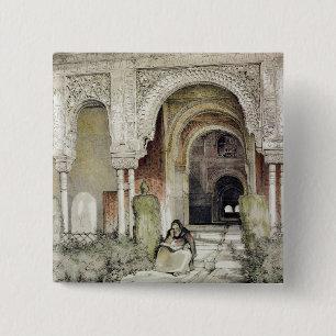 Badge Carré 5 Cm Entrée au Hall des deux soeurs (Sala de l