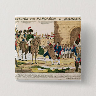 Badge Carré 5 Cm Entrée triomphante du Français dans Madrid