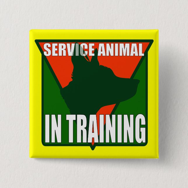 BADGE CARRÉ 5 CM ENTRETENEZ LA FORMATION ANIMALE (Devant)