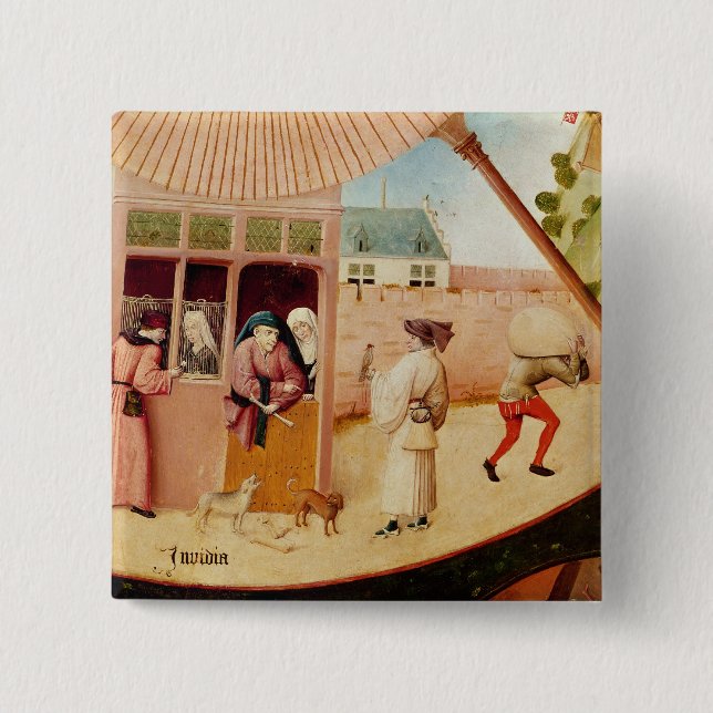 Badge Carré 5 Cm Envie (Devant)