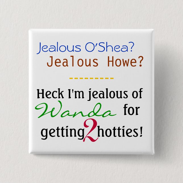 Badge Carré 5 Cm Envie de Wanda (Devant)