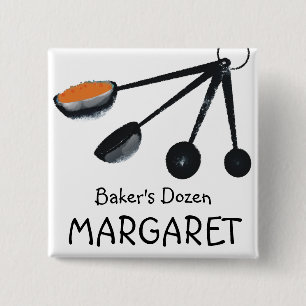 Badge Carré 5 Cm Épices de doseurs faisant cuire l'étiquette nommée