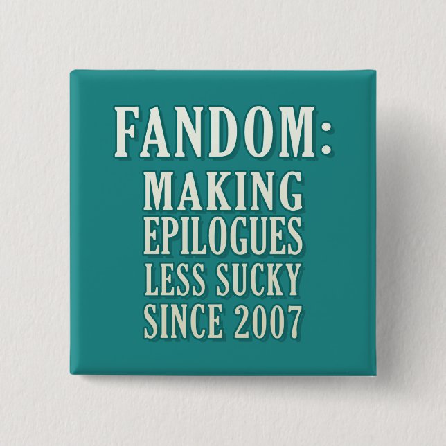 Badge Carré 5 Cm Épilogues de Sucky (Devant)