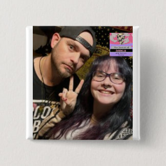 Badge Carré 5 Cm Épingle à bouton pour les vêtements.