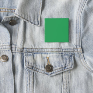 Badge Carré 5 Cm Épingle à bouton vert émeraude personnalisée
