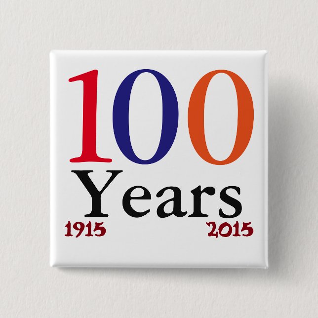 Badge Carré 5 Cm Épingle de génocide arménien (Devant)