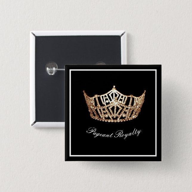 Badge Carré 5 Cm Épingle du bouton du concours (Devant & derrière)