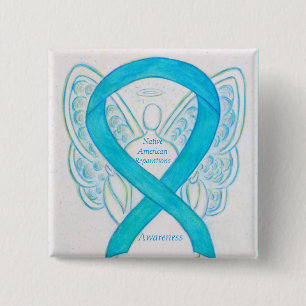 Badge Carré 5 Cm Épingles à ruban pour la sensibilisation aux Répar