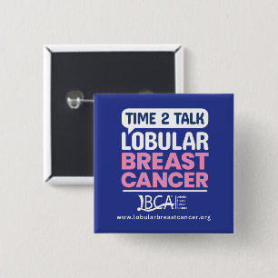 Badge Carré 5 Cm Épinglette — Tournée de sensibilisation au cancer