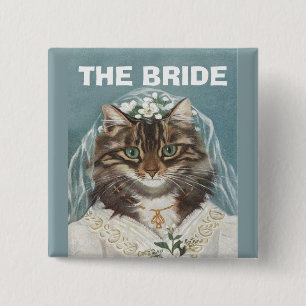 Badge Carré 5 Cm Épousant, la jeune mariée, partie de bachelorette,