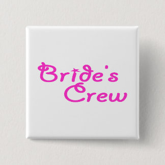 Badge Carré 5 Cm Équipage de jeunes mariées