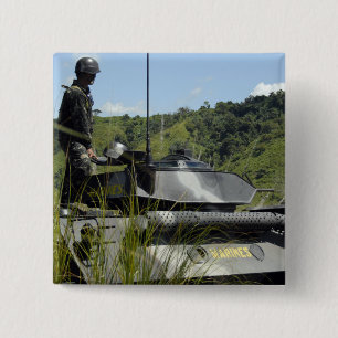 Badge Carré 5 Cm Équipe d'atterrissage du bataillon maritime des Ph