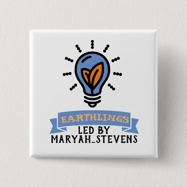 Badge Carré 5 Cm Équipe de Scrimo (Devant)