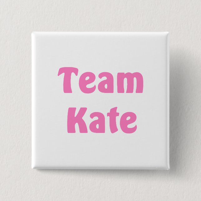 Badge Carré 5 Cm Équipe Kate (Devant)