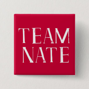 Badge Carré 5 Cm Équipe Nate
